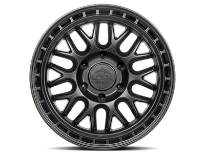 Lock Off-Road Onyx Matte Black with Matte Black Ring 6-Lug Wheel; 17x9; 1mm Offset (19-25 Sierra 1500)