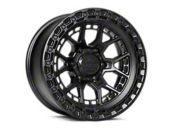 Lock Off-Road Commando Matte Black with Matte Black Ring 6-Lug Wheel; 17x9; 12mm Offset (19-26 Silverado 1500)