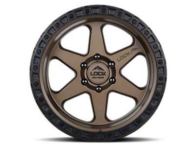 Lock Off-Road Olympus Matte Desert Bronze with Matte Black Ring 6-Lug Wheel; 18x9; 1mm Offset (19-25 Silverado 1500)