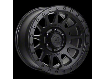 Lock Off-Road Yosemite Matte Black with Matte Black Ring 8-Lug Wheel; 20x10; -18mm Offset (99-07 F-350 Super Duty SRW)
