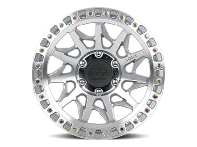 Lock Off-Road Lunatic Machine with Clear Coat 6-Lug Wheel; 17x9; 1mm Offset (99-06 Sierra 1500)
