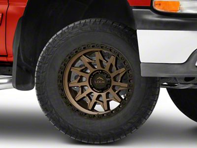 Lock Off-Road Lunatic Matte Bronze with Matte Black Ring 6-Lug Wheel; 18x9; -12mm Offset (99-06 Silverado 1500)