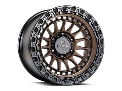 Lock Off-Road Mojave Matte Bronze with Matte Black Ring 6-Lug Wheel; 20x9; 0mm Offset (99-06 Silverado 1500)