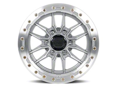 Lock Off-Road Krawler Machine with Clear Coat 6-Lug Wheel; 17x9; -12mm Offset (23-24 Canyon)