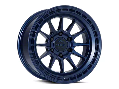 Lock Off-Road Baja Matte Blue 6-Lug Wheel; 17x9; 12mm Offset (23-26 Canyon)