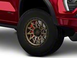 Lock Off-Road Lunatic Matte Bronze with Matte Black Ring 6-Lug Wheel; 17x9; 1mm Offset (23-26 Canyon)