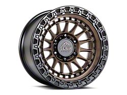 Lock Off-Road Mojave Matte Bronze with Matte Black Ring 6-Lug Wheel; 17x9; 0mm Offset (23-26 Colorado)