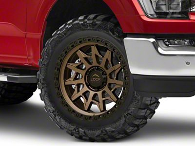 Lock Off-Road Lunatic Matte Bronze with Matte Black Ring 6-Lug Wheel; 20x9; 0mm Offset (21-25 F-150)