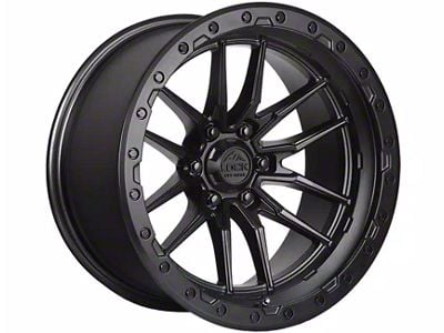 Lock Off-Road Krawler Matte Black with Matte Black Ring 6-Lug Wheel; 20x9; 0mm Offset (19-25 RAM 1500)