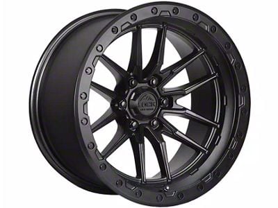 Lock Off-Road Krawler Matte Black with Matte Black Ring 6-Lug Wheel; 20x9; 0mm Offset (19-24 RAM 1500)