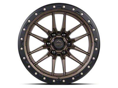 Lock Off-Road Krawler Matte Bronze with Matte Black Ring 6-Lug Wheel; 18x9; -12mm Offset (19-25 RAM 1500)