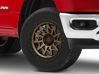 Lock Off-Road Lunatic Matte Bronze with Matte Black Ring 6-Lug Wheel; 18x9; 1mm Offset (19-25 RAM 1500)