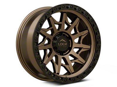 Lock Off-Road Lunatic Matte Bronze with Matte Black Ring 6-Lug Wheel; 20x9; 0mm Offset (19-23 RAM 1500)