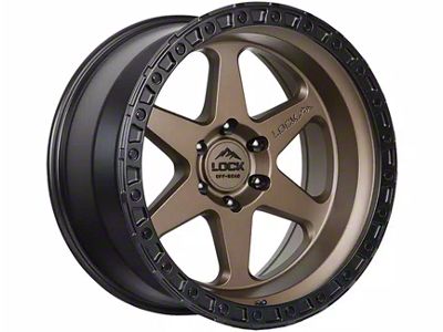 Lock Off-Road Olympus Matte Desert Bronze with Matte Black Ring 6-Lug Wheel; 20x9; 0mm Offset (19-24 RAM 1500)