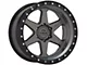 Lock Off-Road Olympus Matte Grey with Matte Black Ring 6-Lug Wheel; 20x10; -24mm Offset (19-24 RAM 1500)