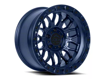 Lock Off-Road Combat Matte Blue 8-Lug Wheel; 20x10; 18mm Offset (19-25 RAM 3500 SRW)