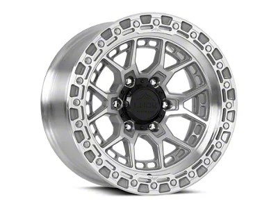 Lock Off-Road Commando Machine with Clear Coat 6-Lug Wheel; 17x9; 12mm Offset (24-26 Ranger)