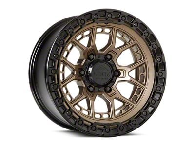 Lock Off-Road Commando Matte Bronze with Matte Black Ring 6-Lug Wheel; 17x9; 0mm Offset (24-26 Ranger)