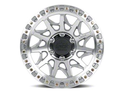 Lock Off-Road Lunatic Machine with Clear Coat 6-Lug Wheel; 17x9; -12mm Offset (2024 Ranger)