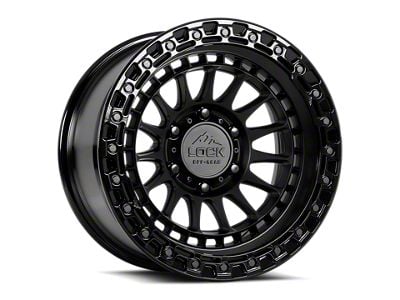 Lock Off-Road Mojave Matte Black with Gloss Black Ring 6-Lug Wheel; 17x8.5; 25mm Offset (24-26 Ranger)