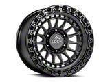 Lock Off-Road Mojave Matte Grey with Matte Black Ring 6-Lug Wheel; 17x9; 0mm Offset (14-18 Silverado 1500)