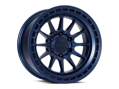 Lock Off-Road Baja Matte Blue 6-Lug Wheel; 17x9; 12mm Offset (21-26 Tahoe)