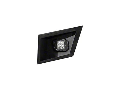 LoD Offroad Signature Series Rear Bumper Light Bezels for use with Rigid Dually / Dually 2 Series Flush Mount Lights; Black Texture (17-22 F-250 Super Duty)