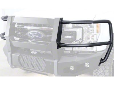 LoD Offroad Tubular Headlight Guards for Destroyer Center Grille Guard; Black Texture (11-25 F-250 Super Duty)