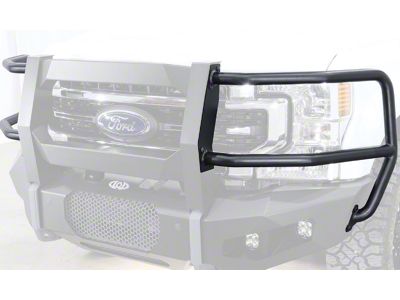 LoD Offroad Tubular Headlight Guards for Destroyer Center Grille Guard; Black Texture (11-24 F-250 Super Duty)