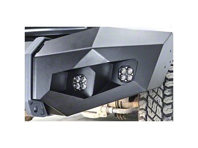 LoD Offroad Destroyer Front Bumper LoD Radiant Light Bezel Kit; Black Texture (11-22 F-350 Super Duty)