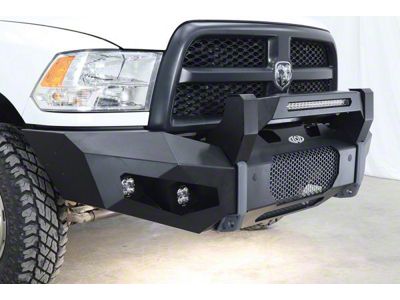 LoD Offroad Destroyer Front Bumper Bolt-on Single Row 20-Inch LED Light Bar Crossmember; Black Texture (11-22 F-350 Super Duty)