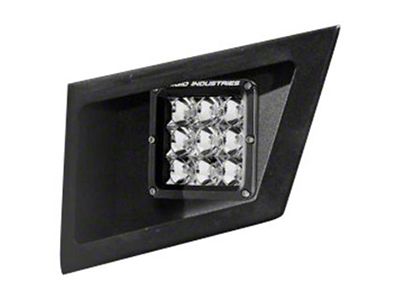 LoD Offroad Signature Series Rear Bumper Light Bezels for use with Rigid Dually XL Lights; Black Texture (11-16 F-350 Super Duty)