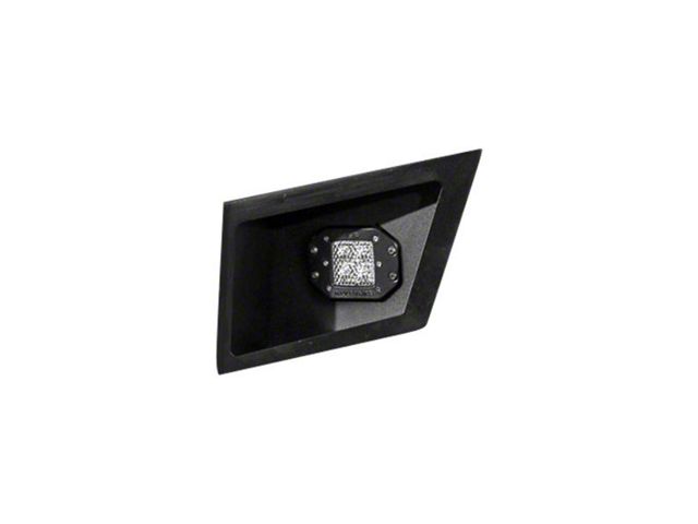 LoD Offroad Signature Series Rear Bumper Light Bezels for use with Rigid Dually / Dually 2 Series Flush Mount Lights; Black Texture (17-22 F-350 Super Duty)
