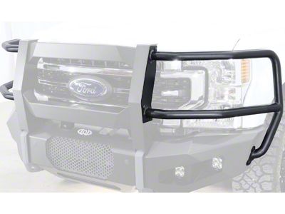 LoD Offroad Tubular Headlight Guards for Destroyer Center Grille Guard; Black Texture (11-24 F-350 Super Duty)