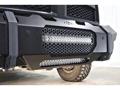 LoD Offroad Destroyer Front Bumper 20-Inch LED Light Bar Center Screen; Black Texture (11-24 Sierra 3500 HD)