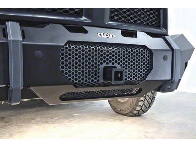 LoD Offroad Destroyer Front Bumper Center Hitch; Black Texture (11-25 Silverado 3500 HD)