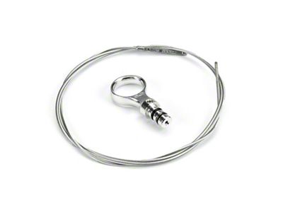 Lokar Billet Aluminum Direct Mount Engine Dipstick; Brite (11-25 5.0L F-150)