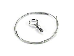 Lokar Billet Aluminum Direct Mount Engine Dipstick; Brite (07-14 Tahoe)