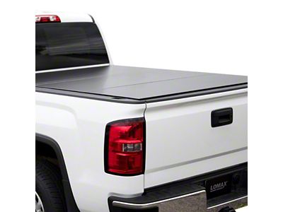 Lomax Hard Tri-Fold Tonneau Cover; Carbon Fiber (17-25 F-250 Super Duty w/ 6-3/4-Foot Bed)
