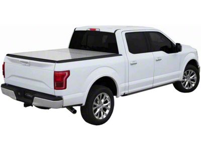 Lomax Professional Series Tri-Fold Tonneau Cover; Diamond Plate (17-25 F-250 Super Duty w/ 6-3/4-Foot Bed)