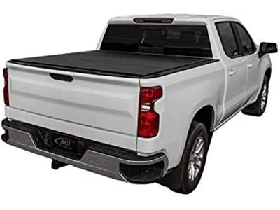 Lomax Hard Tri-Fold Tonneau Cover; Black Urethane (17-25 F-350 Super Duty w/ 6-3/4-Foot Bed)