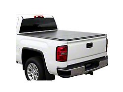 Lomax Hard Tri-Fold Tonneau Cover; Matte Black (17-25 F-350 Super Duty w/ 6-3/4-Foot Bed)