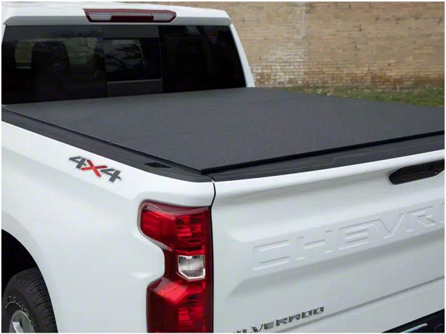 Lomax Professional Series Tri-Fold Tonneau Cover; Diamond Plate (19-24 Ranger)