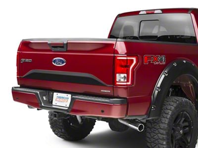 SEC10 Lower Tailgate Panel Accent Decal; Matte Black (15-17 F-150)