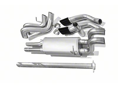 LTH True Dual Exhaust System with Black Tips; Rear Exit (15-24 5.0L F-150, Excluding Tremor)