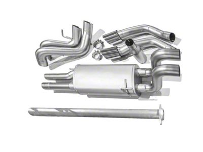 LTH True Dual Exhaust System with Polished Tips; Rear Exit (15-25 5.0L F-150, Excluding Tremor)