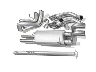LTH True Dual Exhaust System with Polished Tips; Rear Exit (15-24 5.0L F-150, Excluding Tremor)