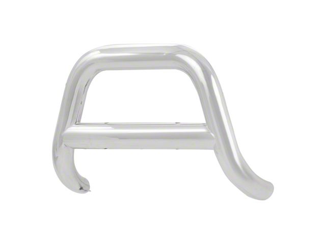 4-Inch Oval Bull Bar; Polished Stainless (16-17 Sierra 1500)