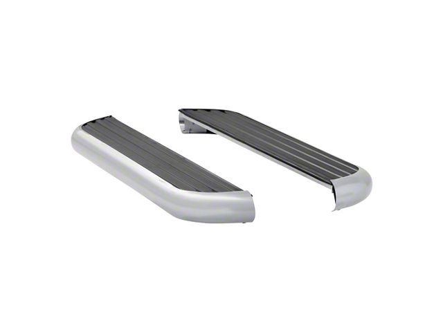 MegaStep 6.50-Inch Running Boards; Rocker Mount; Polished Stainless (07-13 Silverado 1500 Extended Cab)