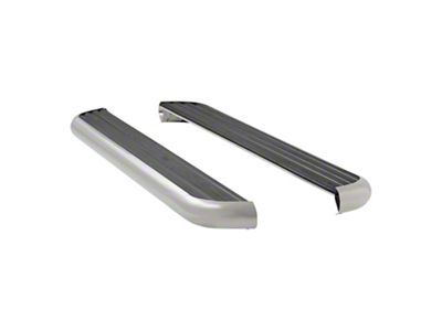 MegaStep 6.50-Inch Running Boards; Rocker Mount; Polished Stainless (09-18 RAM 1500 Quad Cab)